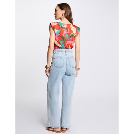 Débardeur sans manches multicolore femme