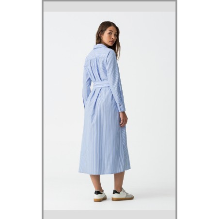 Robe Rayée Bleue Manches Longues – Tiffosi