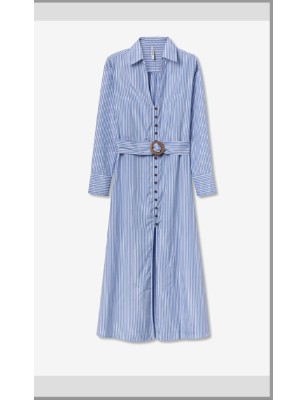 Robe Rayée Bleue Manches Longues – Tiffosi