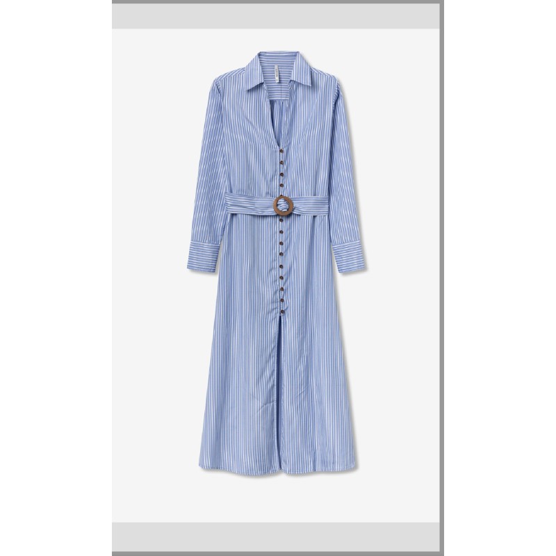Robe Rayée Bleue Manches Longues – Tiffosi
