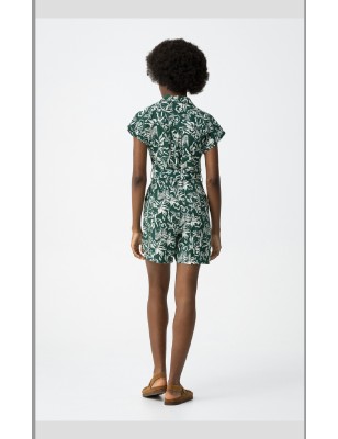 Combi-short Vert Imprimé – Tiffosi | Fraîcheur & féminité