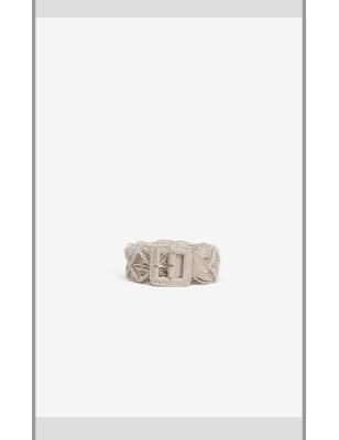 Ceinture Beige Tressée
