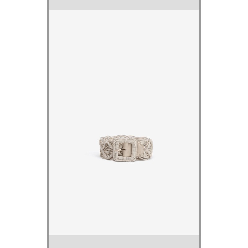 Ceinture Beige Tressée