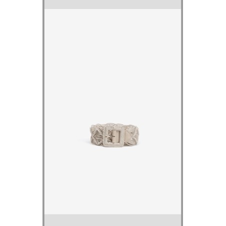 Ceinture Beige Tressée