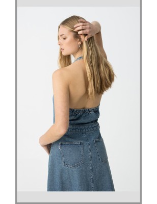Robe en Jean Dos Nu – Tiffosi | Esprit denim & féminité estivale