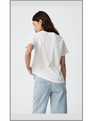 Tee-shirt Blanc imprimé Bleu – Tiffosi