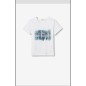 Tee-shirt Blanc imprimé Bleu – Tiffosi Tee-shirt Blanc imprimé Bleu – Tiffosi