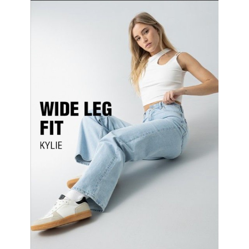 Jean Wide Leg Fit Stone Jean Wide Leg Fit Stone