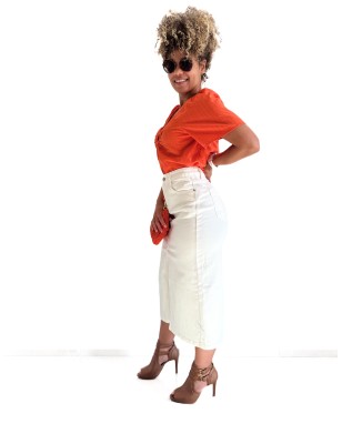 Blouse Orange – C’est Beau la Vie ! – Collection Été 2025