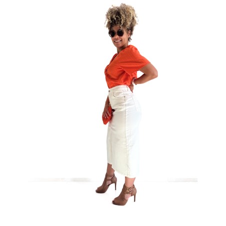 Blouse Orange – C’est Beau la Vie ! – Collection Été 2025
