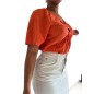 Blouse Orange – C’est Beau la Vie ! – Collection Été 2025 Blouse Orange – C’est Beau la Vie ! – Collection Été 2025