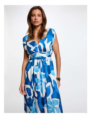 Robe Bleu Reau de la marque Morgan collection printemps / été 2025