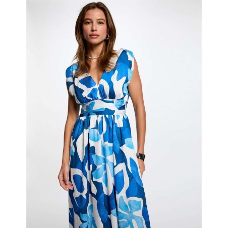 Robe Bleu Reau de la marque Morgan collection printemps / été 2025