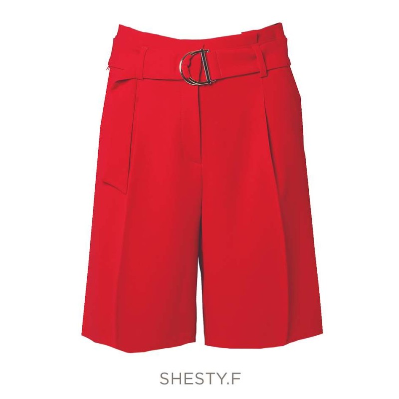 Short Shesty rouge de la marque Morgan collection été / printemps 2025 Short Shesty rouge de la marque Morgan collection été / printemps 2025