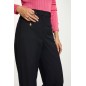 Pantalon droiy taiile haute bleu marine femme Pantalon droiy taiile haute bleu marine femme