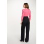 Pantalon droiy taiile haute bleu marine femme Pantalon droiy taiile haute bleu marine femme