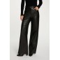 PANTALON LARGE TAILLE HAUTE NOIR FEMME PANTALON LARGE TAILLE HAUTE NOIR FEMME