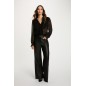 Chemise fluide col v noir femme Chemise fluide col v noir femme