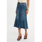 Jupe midi ajustée en jean Denis stone femme Jupe midi ajustée en jean Denis stone femme