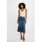 Jupe midi ajustée en jean Denis stone femme Jupe midi ajustée en jean Denis stone femme