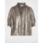 Chemise ajustée manches bouffantes femme Chemise ajustée manches bouffantes femme