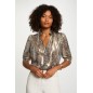 Chemise ajustée manches bouffantes femme Chemise ajustée manches bouffantes femme
