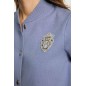 PULL COL TEDDY BLEU FEMME