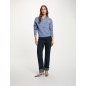 PULL COL TEDDY BLEU FEMME