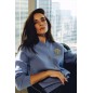 PULL COL TEDDY BLEU FEMME