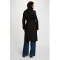 Trench long ceinturé noir femme Trench long ceinturé noir femme