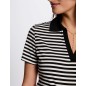 T-shirt manches courtes noir et blan femme T-shirt manches courtes noir et blan femme
