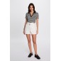 T-shirt manches courtes noir et blan femme T-shirt manches courtes noir et blan femme