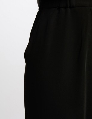 Pantalon large noir fluide