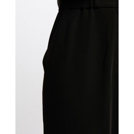 Pantalon large noir fluide