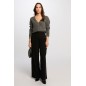 Pantalon large noir fluide Pantalon large noir fluide