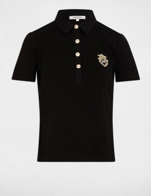 T-shirt manches courtes noir femme