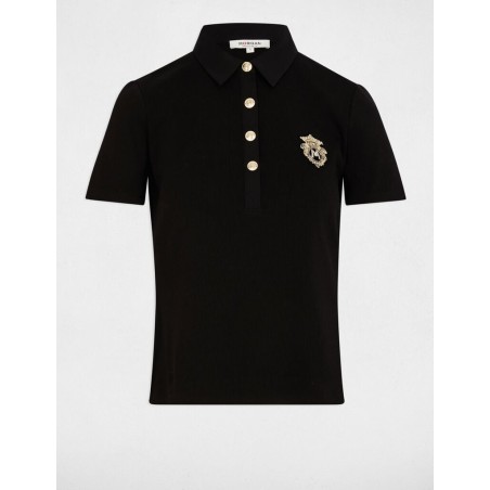 T-shirt manches courtes noir femme