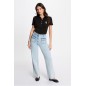 T-shirt manches courtes noir femme