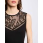 T-shirt sans manches noir femme