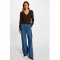 Gilet manches longues marron foncé