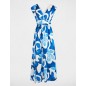 Robe Bleu Reau Marque Morgan Motif Sea Print ideal pour l'été Robe Bleu Reau Marque Morgan Motif Sea Print ideal pour l'été
