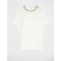 T-shirt manches court col rond blanc femme
