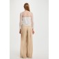 Haut manches 3/4 plumetis blanc femme Haut manches 3/4 plumetis blanc femme