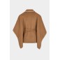 Cape ceinturée camel femme