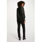 Veste droite cloutée noir femme
