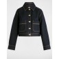 Blouson court en jean denim brut femme Blouson court en jean denim brut femme