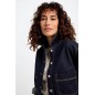 Blouson court en jean denim brut femme Blouson court en jean denim brut femme