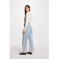 Pull col roulé ajusté marron femme