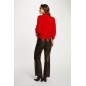 Pantalon similicuir marron femme Pantalon similicuir marron femme