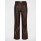 Pantalon similicuir marron femme Pantalon similicuir marron femme